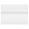 uxcell 24pcs Crochet Hooks 1.3mm Iron Knitting Needles Comfortable Smooth Crochet Needles for DIY Craft Yarn, Silver Tone view 1