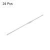 uxcell 24pcs Crochet Hooks 1.3mm Iron Knitting Needles Comfortable Smooth Crochet Needles for DIY Craft Yarn, Silver Tone view 3