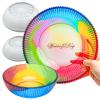 2 Pack Extra Large Resin Molds for Bowl, 10" + 8" Round Striped Deep Silicone Molds for Epoxy Resin Casting, Big Trinket Container Box, Storage Tray Mold for Jewelry, Candle Holder, Concrete Planter view 1