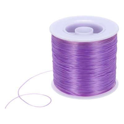 DMiotech Elastic String for Bracelets, 0.8mm Stretchy Strings Stretch Bead Cord Purple String Thread for Jewelry Bracelet Making Necklaces Beading DIY Craft, 412m/451 Yards