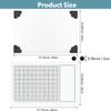 2PcsMagnetic Glass Craft Mat and Non-Stick Craft Mat Set Heat Resistant Glass Media Cutting Mat W/Magnets Gridlines and Measurements; for Stamping, Ink Blending, Stenciling Scrapbooking Craft Project view 2