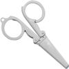 Pastel Mini Folding Scissors with Safety Cap Small Portable Travel Scissors Little Badge Scissors Yarn Shears Kids Tiny Cutter for Cutting, Scrapbooking, Crafting, Sewing, Grey(1 Pack) view 4