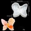 5Pcs 3D Skull Butterfly Flower Candle Molds, Animal Skeleton Snake Silicone Molds, Angel Epoxy Resin Casting Soap Mold, for Halloween DIY Candle Wax Aromatherapy Home Decor Supplies (F) view 2