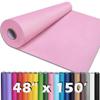 PerkHomy Light Pink Kraft Paper Roll 48" x 1,800" (150') for Gift Wrapping Bouquet Flower Art Painting Craft Writing Packaging Shipping 80GSM 55LB (Light Pink, 48" x 150') view 1