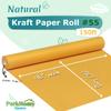PerkHomy Orange Kraft Paper Roll 48" x 1,800" (150') for Gift Wrapping Bouquet Flower Art Painting Craft Writing Packaging Shipping 80GSM 55LB (Orange, 48" x 150') view 2