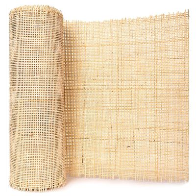 16"/18"/20"/22"/24"/28"/36" Width Rattan Cane Square Webbing Roll, Open Mesh Net Cane Webbing Sheet, Weave Wicker Cane Webbing for Chairs ,Pole Wrap Rattan Fabric DIY Craft Projects Furniture Decor(16