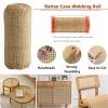 16"/18"/20"/22"/24"/28"/36" Width Rattan Cane Square Webbing Roll, Open Mesh Net Cane Webbing Sheet, Weave Wicker Cane Webbing for Chairs ,Pole Wrap Rattan Fabric DIY Craft Projects Furniture Decor(16 view 2