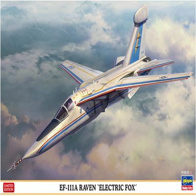 Hasegawa 1/72 USA EF-111A Raven Electric Fox Plastic Model 02483 (Airplane)