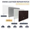 ONine Leather Repair PatchLeather Repair Tape, 16 x 48 inches Leather Repair Patch for Furniture,Vinyl Repair kitLeather Couch Patchfor Sofas, Furniture, car Seats(Dark Brown) view 3