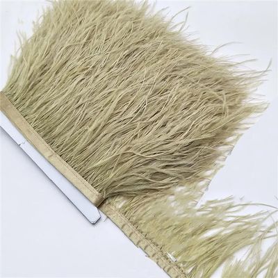 10 Yards Azure Blue Ostrich Feather Ribbon Ostrich Feathers Trim Fringe Clothing Decoration DIY Tyrant Gold 10 Yards