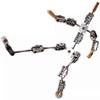 iDili Finished Full Metal Stop Motion Armature Kit Puppet Stainless Steel Skeleton DIY Animated Figure Flexible Model Height 18CM view 2
