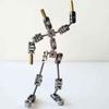 iDili Finished Full Metal Stop Motion Armature Kit Puppet Stainless Steel Skeleton DIY Animated Figure Flexible Model Height 18CM view 3