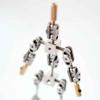 iDili Finished Full Metal Stop Motion Armature Kit Puppet Stainless Steel Skeleton DIY Animated Figure Flexible Model Height 18CM view 4