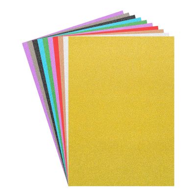 MECCANIXITY Glitter Cardstock,50 Sheets Sparkling Paper Self-Adhesive Glitter Sticker Paper for DIY Projects Arts Craft Christmas Birthday Party Wedding Decor,Mixed Color,80 GSM