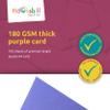 Hawksbill A4 Purple Card 180 GSM Premium Purple Cardstock Pack of 100 | Ideal for Arts Crafts Printouts Stationery and DIY Projects view 2