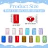 PH PandaHall 52pcs Faceted Glass Beads 14x8mm Flat Rectangle Crystal Beads Loose Craft Bead for DIY Jewelry Bracelet Necklace Earring Keychain Making Crafts, 13 Colors view 2