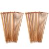 36 Pcs Knitting Needles, Wooden Knitting Needles, Straight Knitting Needles, Wool Netting Needle for Craft Clothes Blankets Making view 1