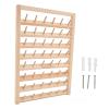 48 Spools Wooden Thread Rack, Wall Mounted Wooden Thread Holder Organizer, Sewing Thread Storage, Thread Spool Organizer, for Embroidery Quilting and Sewing Threads view 1