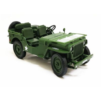 Alloy 1:18 Scale WWII Tactical SUV Off-Road Military Vehicle Model Simulation Vehicle Model for Collection Display Model Accessory