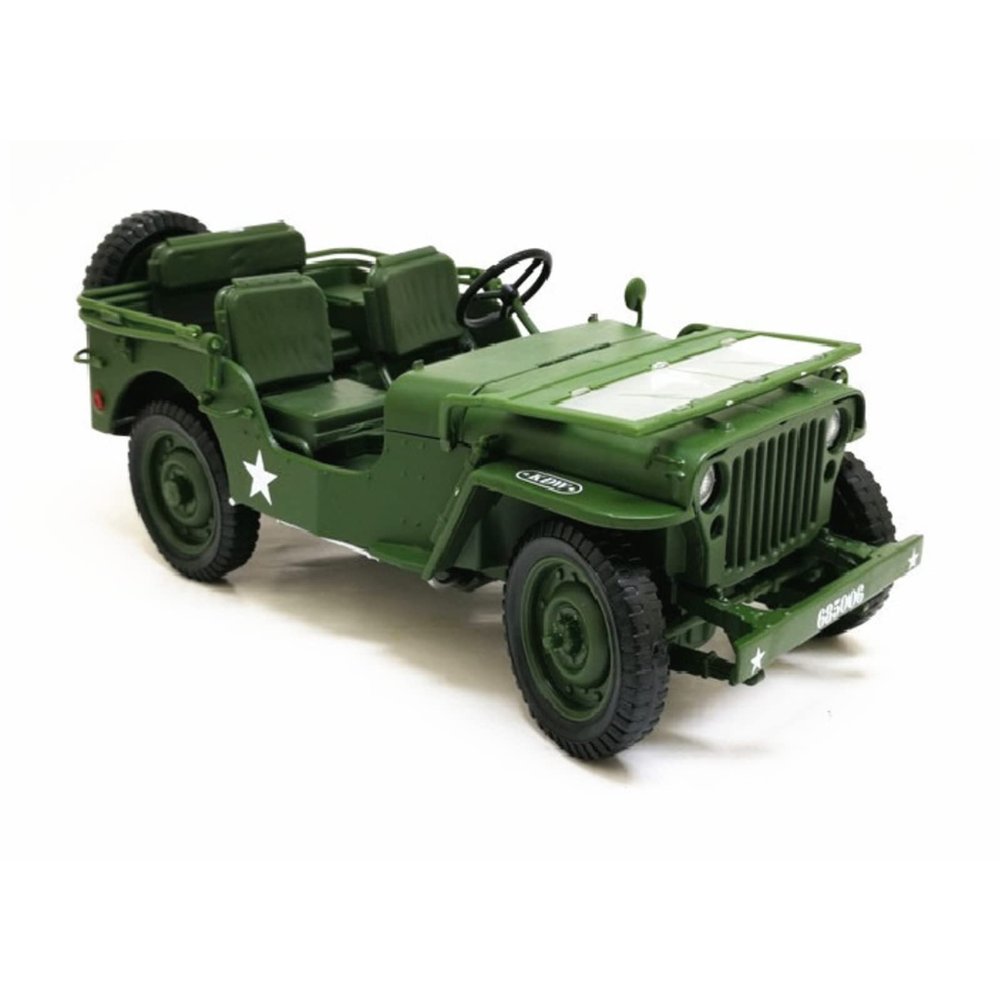 Alloy 1:18 Scale WWII Tactical SUV Off-Road Military Vehicle Model Simulation Vehicle Model for Collection Display Model Accessory