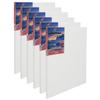 Paramount Canvas for Painting - Pack of 6, 12x12 White Canvases- 11/16" 100% Cotton Stretched Canvas, Triple-Primed for All Media, Medium Tooth, Back-Stapled, 12oz Primed Weight, Wood Stretcher Bars view 1
