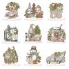 Briwooody 9 Pcs Winter Diamond Art Painting Kit Snowman Gnome Centerpieces DIY Crystal Diamond Painting Craft Christmas Wooden Tabletop Decorations for Winter Xmas Home Office Decor view 1