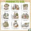 Briwooody 9 Pcs Winter Diamond Art Painting Kit Snowman Gnome Centerpieces DIY Crystal Diamond Painting Craft Christmas Wooden Tabletop Decorations for Winter Xmas Home Office Decor view 3