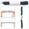 XIHIRCD 12pcs Boot Straps, Elastic Military Boot Bands Trouser Legs Ties Blousing Garters with Metal Hooks Shoelaces Army Leg Straps for Outdoor Activities Women Men (Navy Blue) view 4
