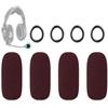 SOULWIT Mic Cover for Bose Aviation X A10/A20/A30 Headphones, Protective Microphone Foam WindScreen Pop Filter with High-Density Foam - Burgundy view 1