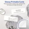 Avery Printable Rectangle Rounded Corner Mini Business Cards, Sure Feed Technology, 1" x 3", Glossy White Cardstock, Print-To-The-Edge, Laser/Inkjet Printable, 800 Total view 2