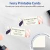 Avery Printable Rectangle Rounded Corner Mini Business Cards, Sure Feed Technology, 1" x 3", Matte Ivory Cardstock, Print-To-The-Edge, Laser/Inkjet Printable, 160 Total view 2