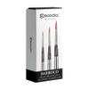 Escoda | Watercolour | Barroco Set with 3 Round Travel Brushes for Watercolour | Size 2,6,10 | 3 Brushes | Synthetic Gold Toray | Round Pointed view 1