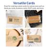 Avery Printable Rectangle Mini Business Cards, Sure Feed Technology, 1-3/4" x 3-1/2", Kraft Brown Cardstock, Print-To-The-Edge, Laser/Inkjet Printable, 80 Total view 3