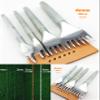 4pcs 4mm 1/2/4/6 Prongs Leather Craft Olive Shaped Spike Sharp Tip Headed Wavy Stitching Chisel Prick Iron Punch Tool Set Kit view 2