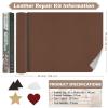 Xroam Leather Repair Tape, 16x40 inch Leather Patches for Furniture, Self Adhesive Leather Repair Patch for Sofas, Couches, Leather Covers, Seats, Chairs, Vinyl Repair Tape Retro Beige Yellow view 3