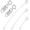 Qulltk 925 Sterling Silver Necklace Extender and Magnetic Clasps for Necklaces,Bracelet Extender Jewelry Extension with Magnetic Necklace Clasps and Closures view 1