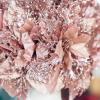 Canlierr 15 Pcs 17 Inch Christmas Artificial Glitter Berry Stem Ornaments with Poinsettia Flower, Xmas Glitter Poinsettia Flowers Picks for Christmas Tree Vase Holiday Party Home Decor(Rose Gold) view 4