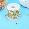 10 Meters Bead Ball Chains Stainless Steel 10 Meters Keychain Extension Chain - Pointed Star Decorative String (Gold) view 3