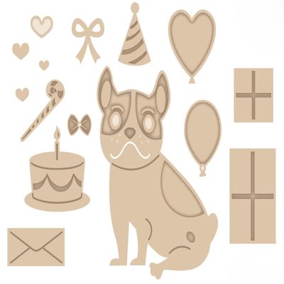 Creative Expressions Sue Wilson Pet Pals Coco Craft Die, Metal, 1.8 x 2.4 in