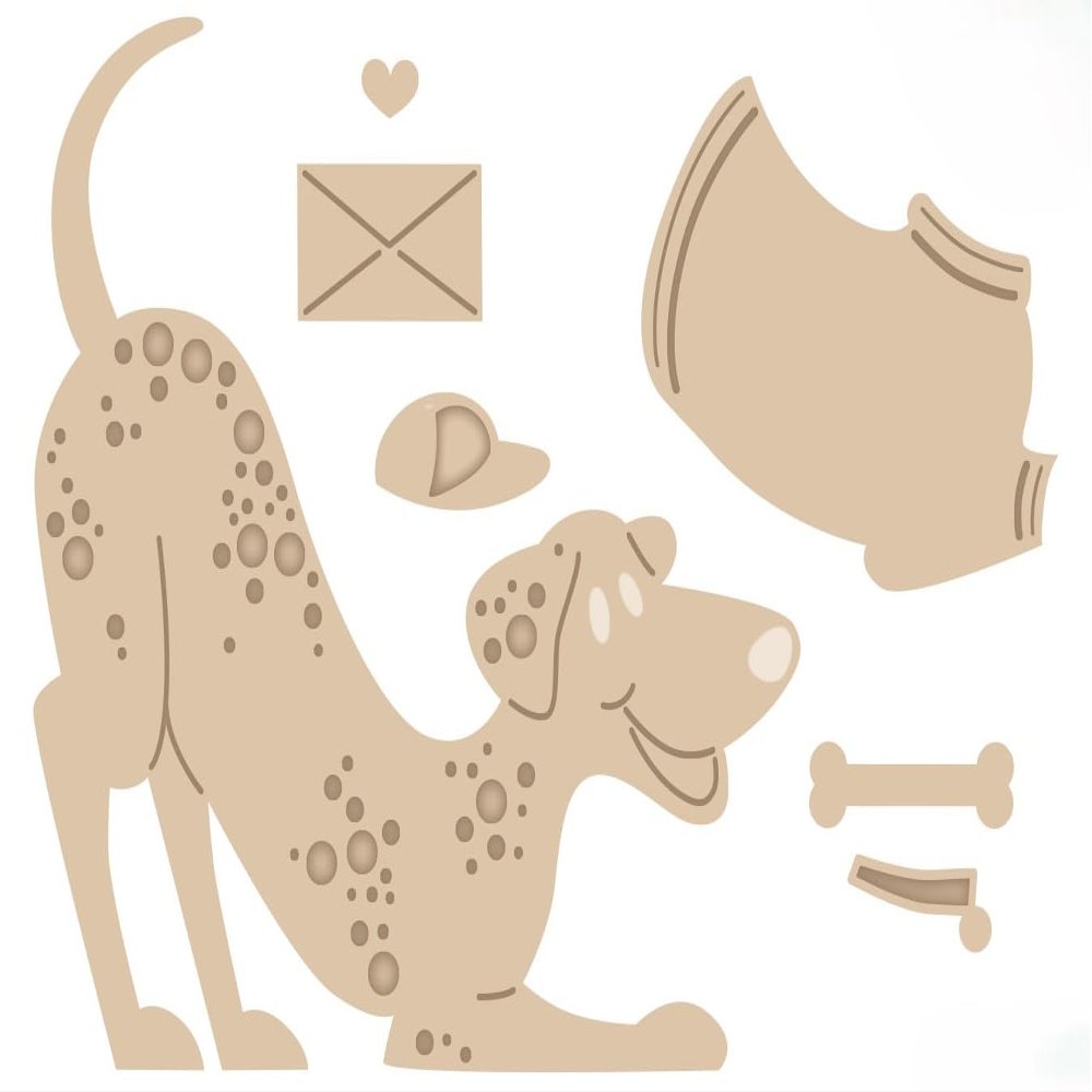 Creative Expressions Sue Wilson Pet Pals Dottie Craft Die, Metal, 3.2 x 3 in