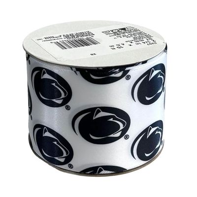 2 1/4" Penn State Ribbon, Licensed by Offray Ribbon - Officially Licensed (White - 15 Yards (5 Feet))