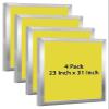 23 x 31 Inch Screen Printing Kit, Silk Screen Printing Frame for Family, T-Shirt Logo Patterns Text Screen Printing Machine Starter Kit with Yellow Screen Printing Screen (305 Yellow Mesh-4 PCS) view 1