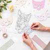 Cute Cat Die Cut for Card Making, Animal Metal Cutting Dies Congratulations Die Cuts Happy Birthday Embossing Stencils Template for DIY Scrap-Booking Decor Wedding Birthday Blessing Card view 3