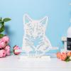Cute Cat Die Cut for Card Making, Animal Metal Cutting Dies Congratulations Die Cuts Happy Birthday Embossing Stencils Template for DIY Scrap-Booking Decor Wedding Birthday Blessing Card view 4