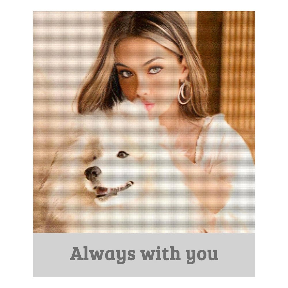 DSSHENGDS Custom Diamond Painting with Photo,DIY Personalized Photo Custom Your Own Private Picture, 5D Diamond Art Kits for AdultsPerfect Home Decor Gift-B- 40 * 60