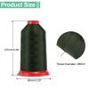 uxcell 1968 Yards Bonded Nylon Sewing Thread Size 280D/3 Sewing-Heavy Duty Nylon Upholstery Thread Outdoor Thread for Leather Jeans and Weaving Craft Machine DIY Forest Green view 2