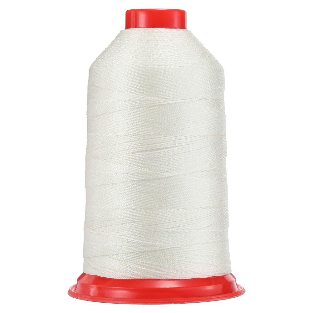 uxcell Bonded Nylon Sewing Thread Size 630D/3, 962 Yards White, Heavy Duty Nylon Upholstery Thread for Leather, Jeans, Weaving, Craft, Machine, DIY
