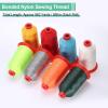 uxcell Bonded Nylon Sewing Thread Size 630D/3, 962 Yards White, Heavy Duty Nylon Upholstery Thread for Leather, Jeans, Weaving, Craft, Machine, DIY view 3