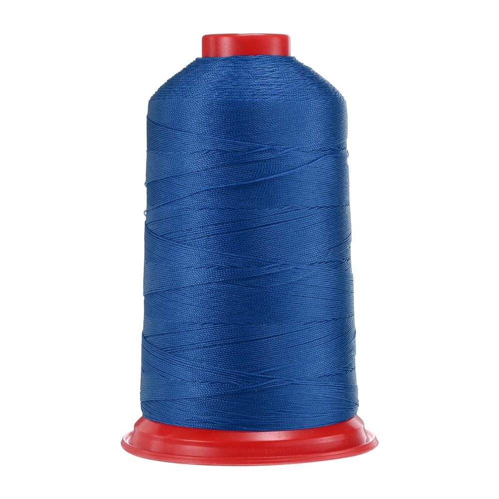 uxcell 1400 Yards Bonded Nylon Sewing Thread Size 420D/3 Sewing-Heavy Duty Nylon Upholstery Thread Outdoor Thread for Leather Jeans and Weaving Craft Machine DIY Sapphire Blue
