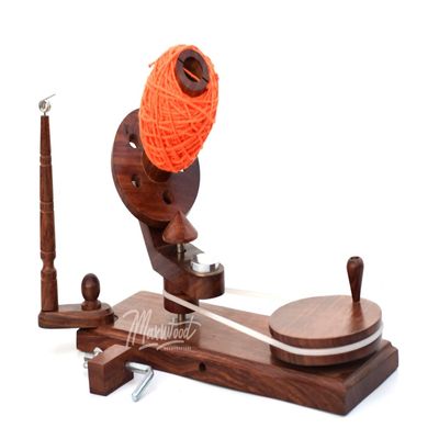 Artisan Rosewood Yarn Winder - Durable, Stylish, and Perfect for Yarn Enthusiasts
